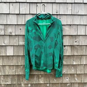 Brooks Green Quarter-zip Running Shirt